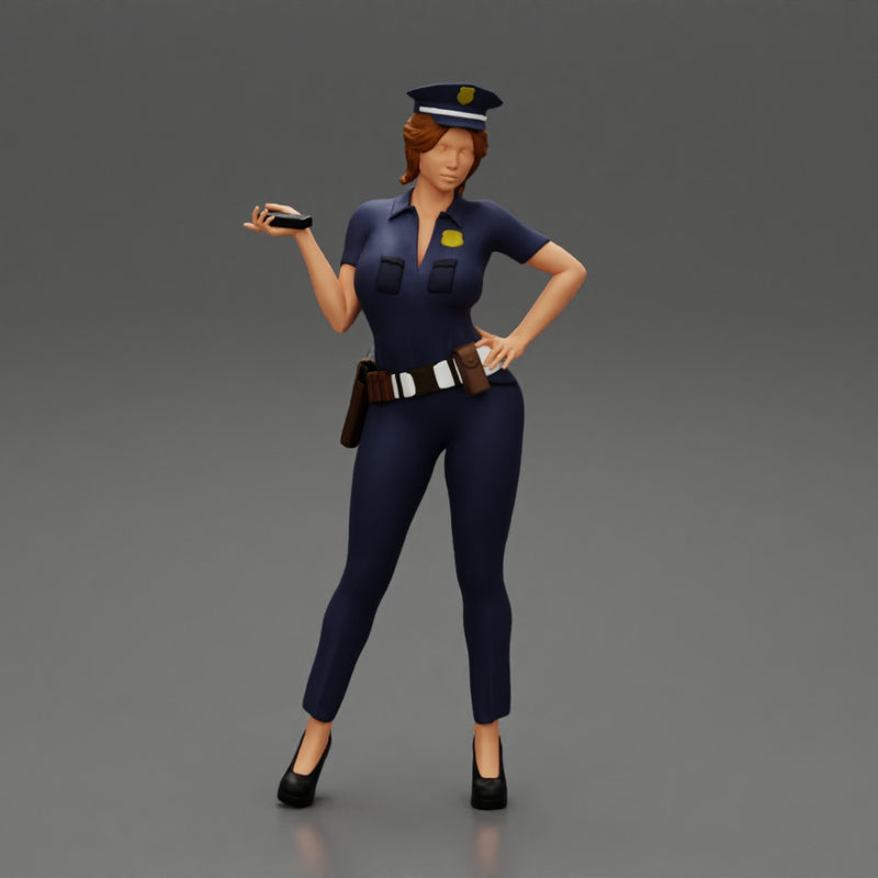 sexy officer police woman posing - Only-Games