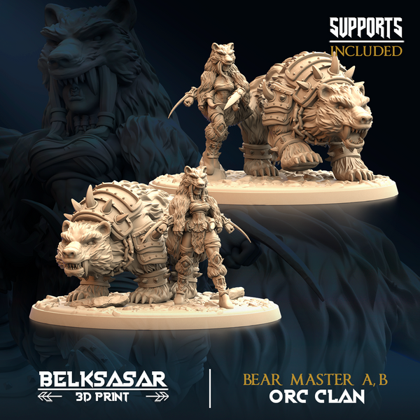 Orc - Bear Master Set x2