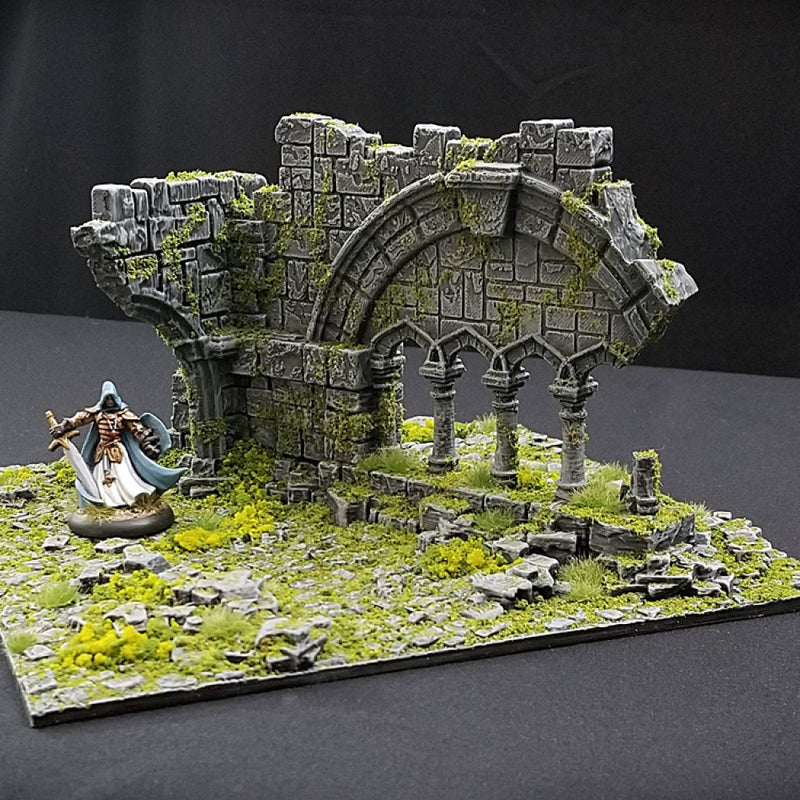 Ruined Temple Wall Tile A - Only-Games