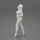 Sexy Woman walking In High Heels And Short Dress - Only-Games