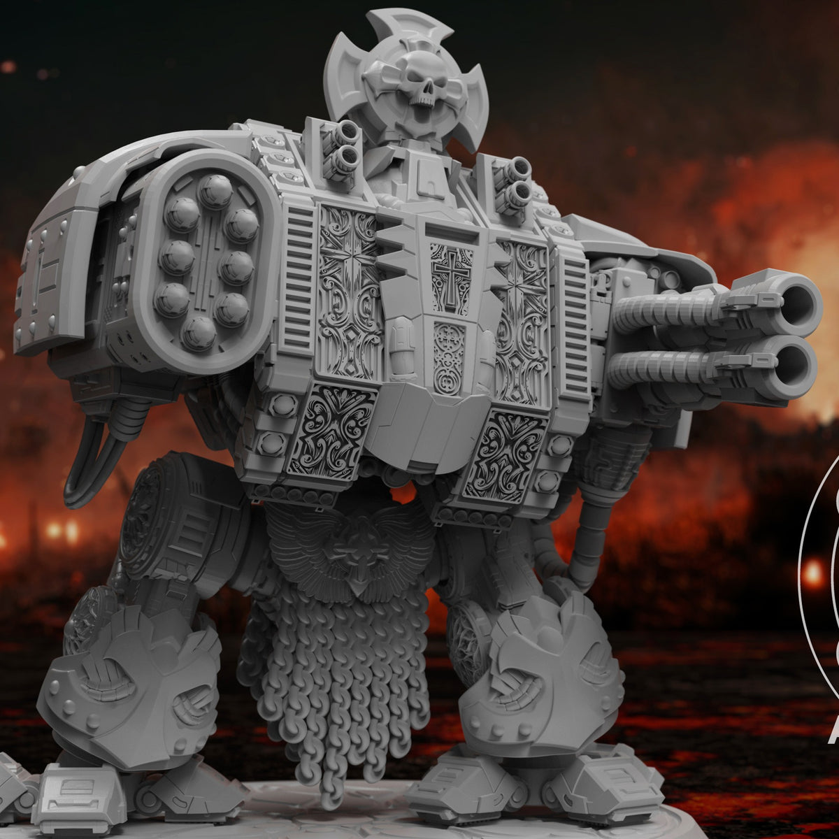 Templar Crusader Dreadnought - Atlan Forge - Miniatures by Only