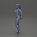 Naked confident woman takes off shorts - Only-Games