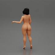 Naked Contented Attractive Elegant Stewardess Posing - Only-Games