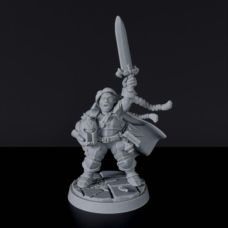 Dwarf Paladin Female - 5e DnD inspired - RPG - Only-Games