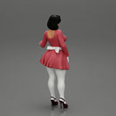 Attractive Stewardess in maid clothes Posing - Only-Games