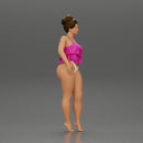 Sexy girl in bikini standing with her friend on the beach - Only-Games