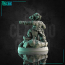 (0182) Male goblin bard musician with a big horn - Only-Games