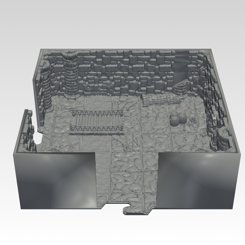 INSTADUNGEON™ Fantasy Expansion B1 - Narrow/Single Spaced - Tiles 1B-5B: gaming terrain tiles compatible with D&D, Pathfinder and more