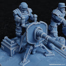 Factory Guard Heavy Cannon - human heavy weapon team (Accell Union) - Only-Games