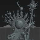 Telly-Porta Skrapp Boy_supported  - Sci-Fi Orc Warlord Miniature | Scrap-Tech| Original Wargaming 40mm