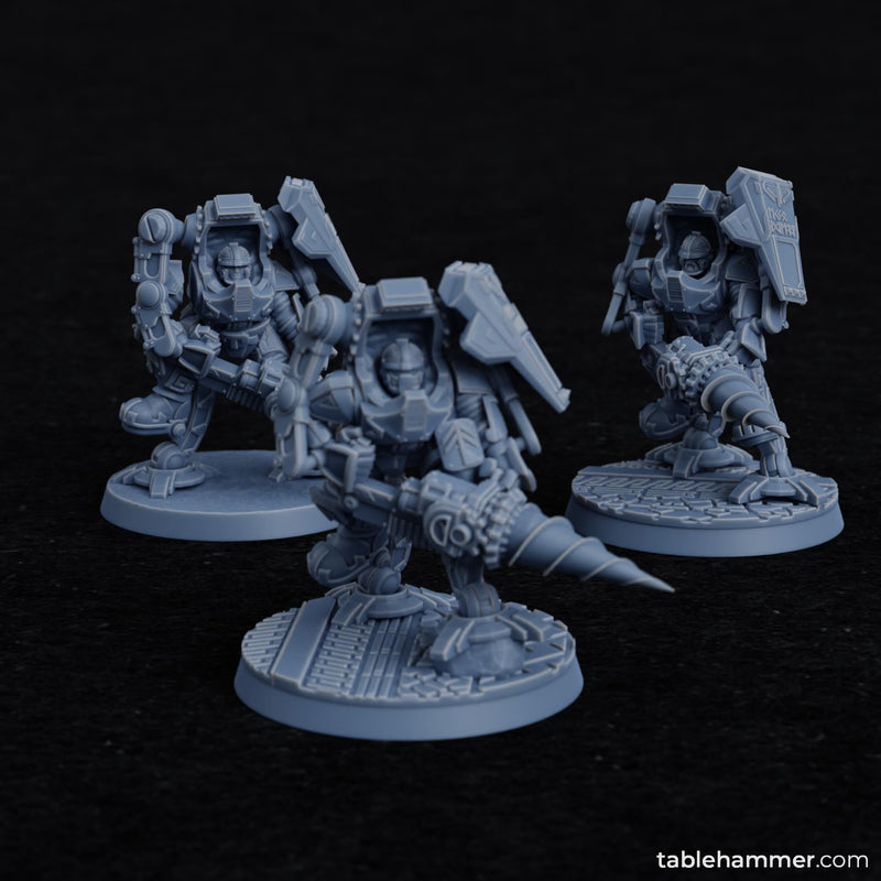 Exo Dwarves with drills (Federation of Tyr) - Only-Games
