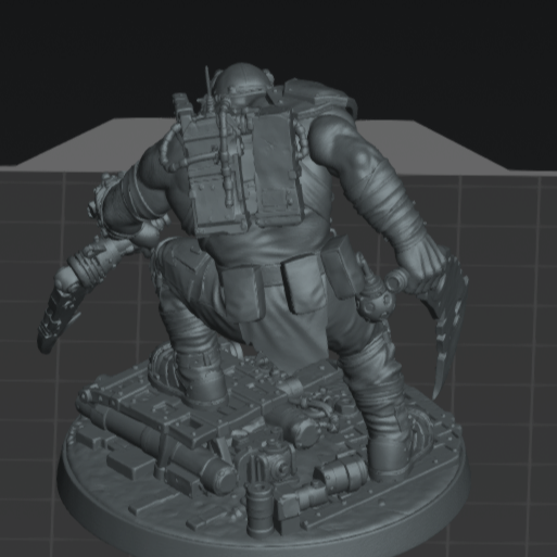 Skrapp Boss Sneakrut – Sci-Fi Orc Warlord Miniature | Scrap-Tech Tabletop Commander | Original Wargaming Model
