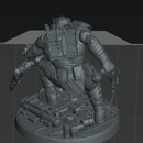 Skrapp Boss Sneakrut – Sci-Fi Orc Warlord Miniature | Scrap-Tech Tabletop Commander | Original Wargaming Model