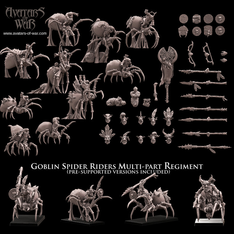 Goblin Spider riders multi-part regiment