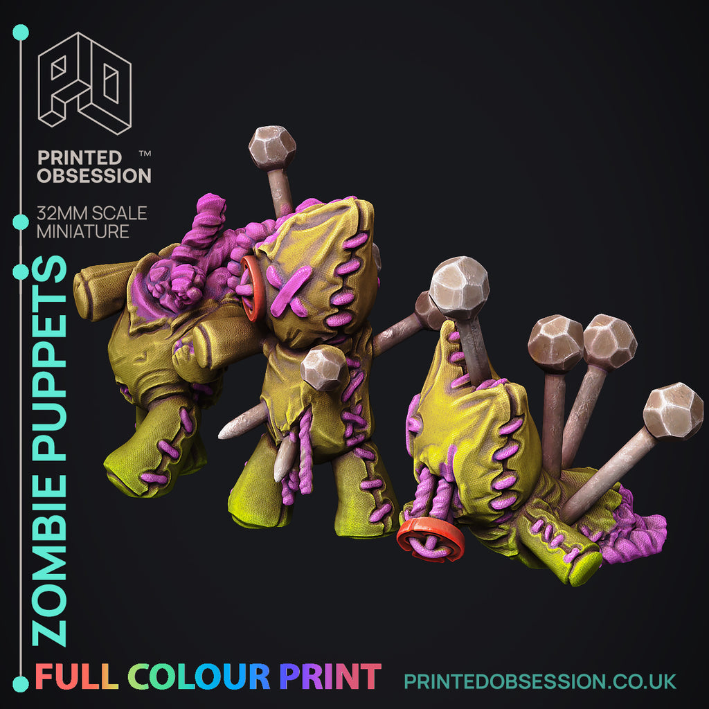 Gunstringer Puppet Zombie Zombie Puppets - Pre-coloured - 32mm Scale - Printed Obsession ...