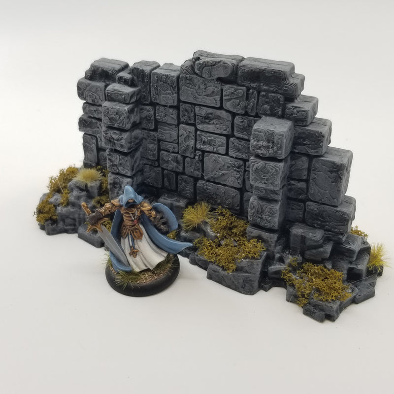 Basic Wall B: Ancient Ruins Terrain Set - Only-Games