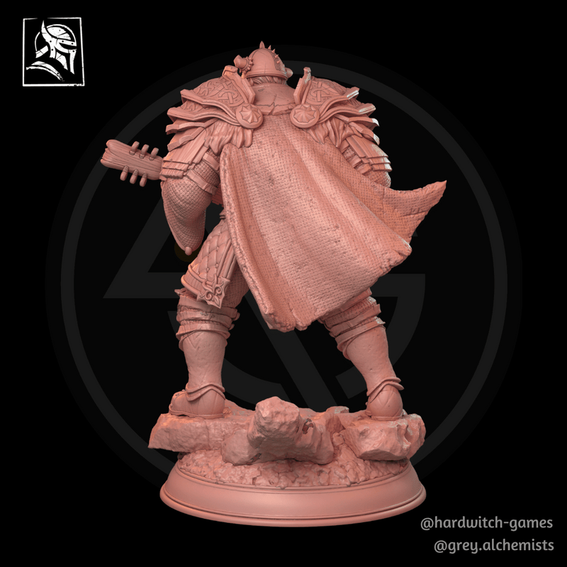 Garadot the Human Bard with Lute - Fantasy Resin Miniature in 32mm - DnD