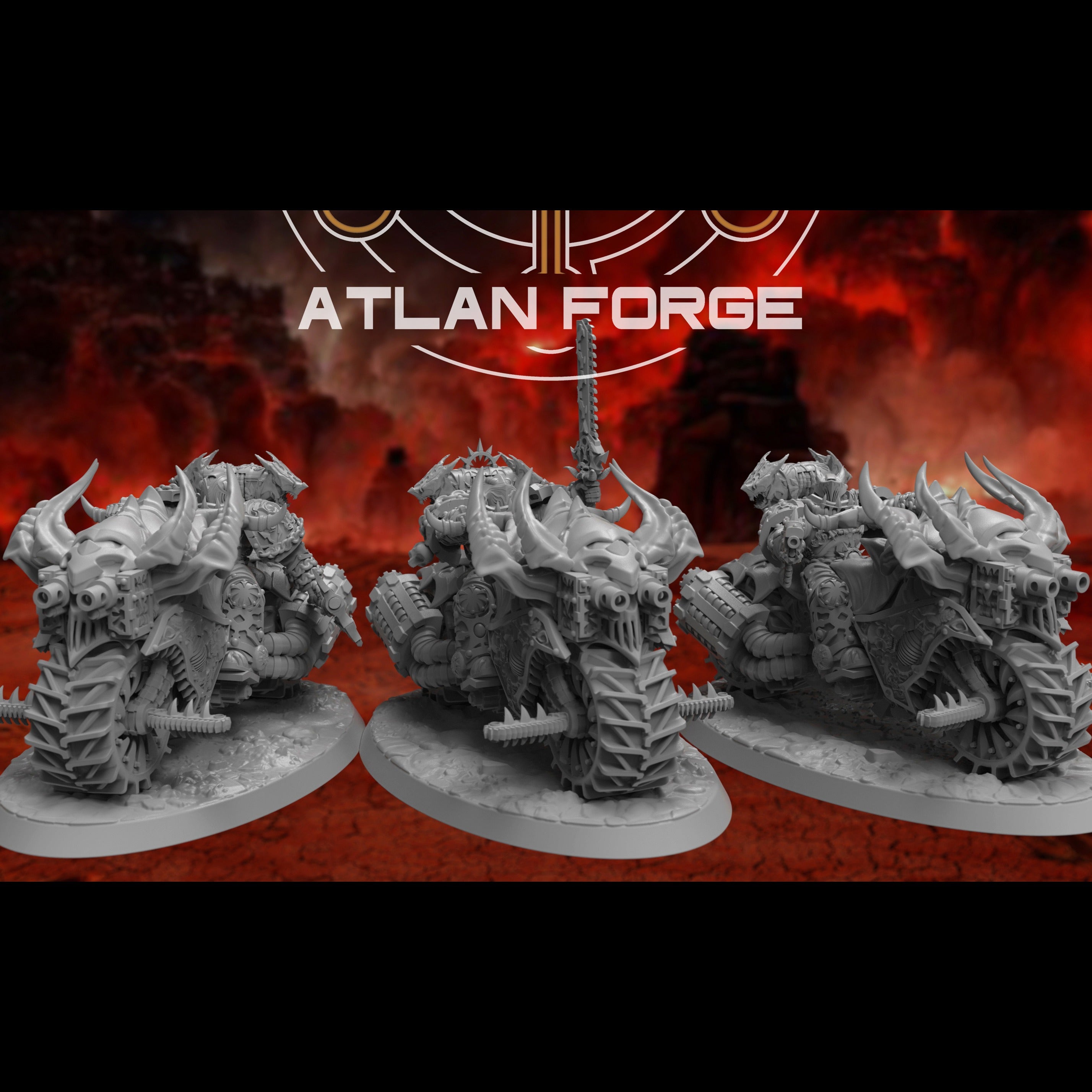 Demon Bikers of Hades - Atlan Forge - Miniatures by Only-Games.co