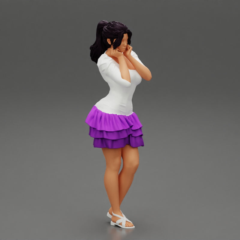 Woman posing wearing Fashion model in beauty dress - Only-Games