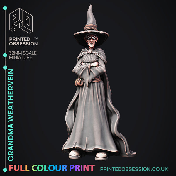 Grandmar Weathervein - Black Witch - Pre-coloured - 32mm scale - Only-Games