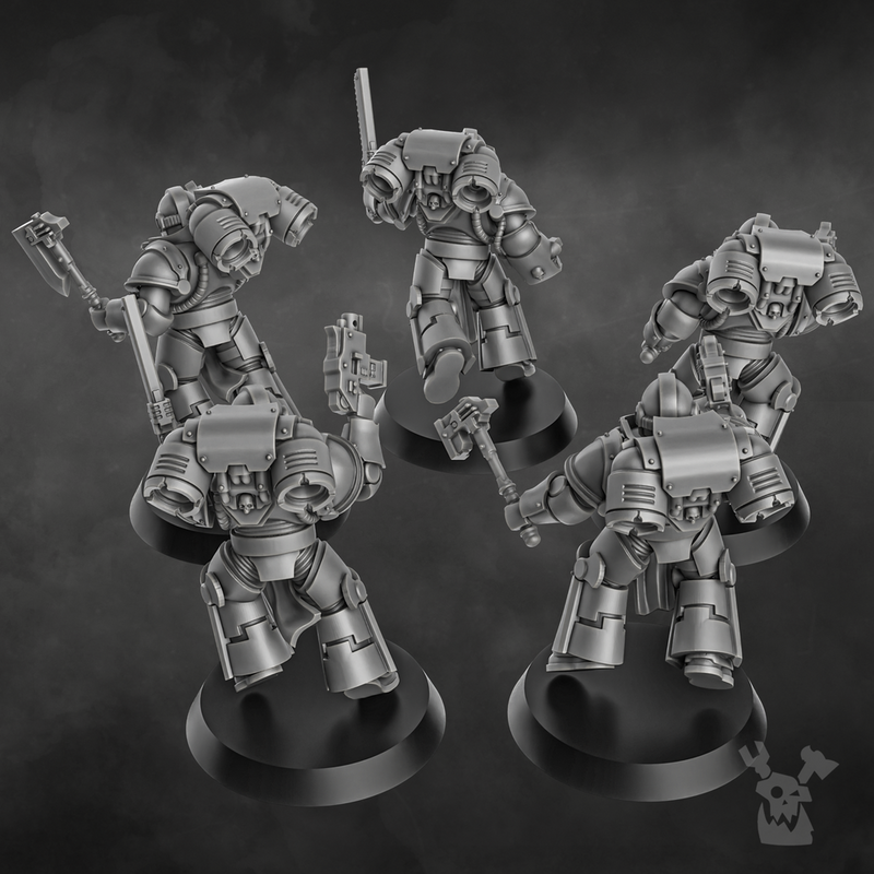 Space Knights Storm Squad with Jetpacks x5