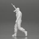 mafia gangster in gloves pants holding a submachine gun - Only-Games