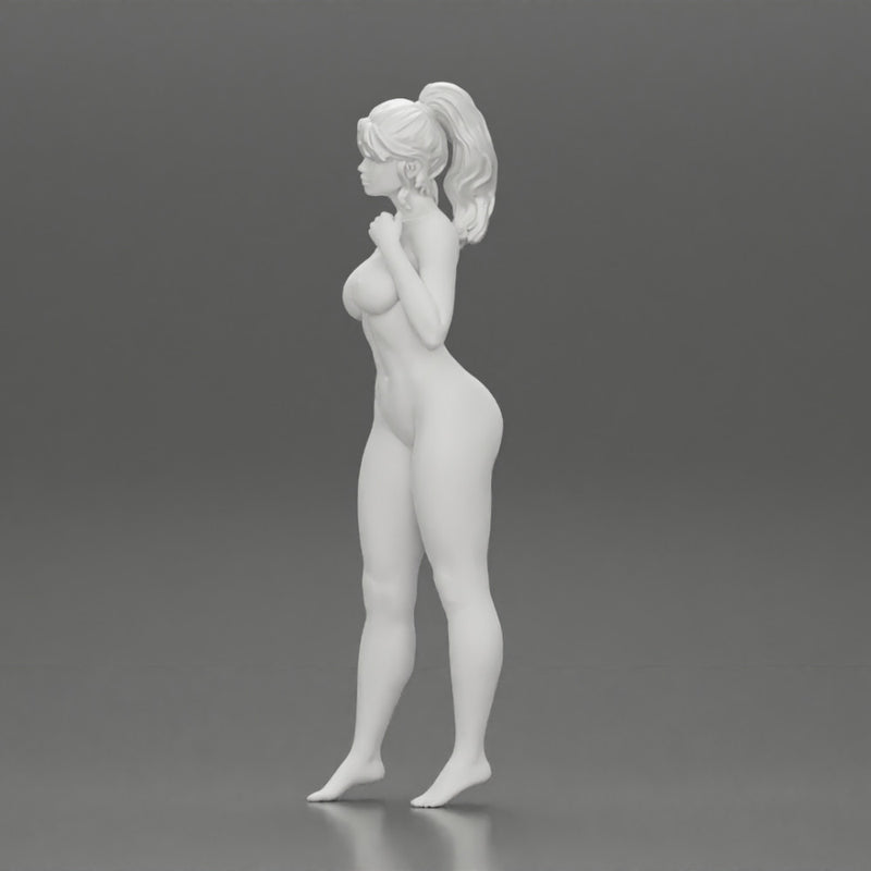 Naked girl standing on the beach - Only-Games