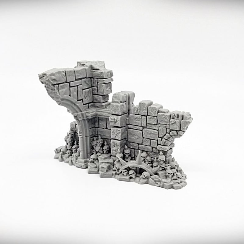 Grand Arch - Half Arch Doorway: Ancient Ruins GRIMDARK Terrain Set - Only-Games