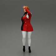 girl in christmas costume standing and posing - Only-Games