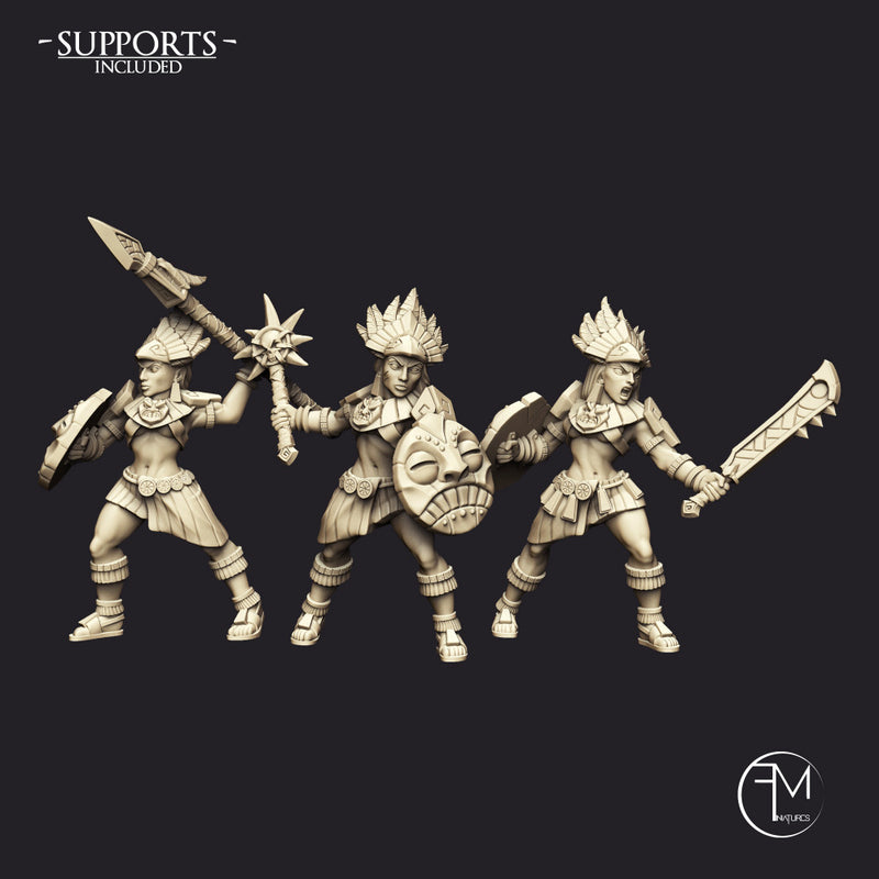 Incas Warriors - 3 Units (AMAZONS! Kickstarter) - Only-Games
