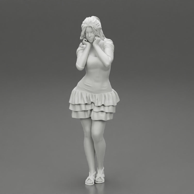 Woman posing wearing Fashion model in beauty dress - Only-Games