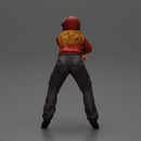 motorcyclist woman in helmet and hoodie sitting on motorcycle - Only-Games