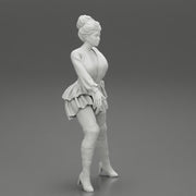 Beautiful Young Attractive Woman Wearing Dress and boot - Only-Games