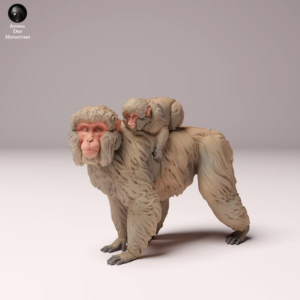 Japanese Macaque Female and Infant 1/87