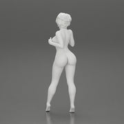 Naked girl in posing in short hair - Only-Games