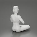 sexy girl in shorts doing sukhasana yoga pose - Only-Games