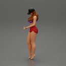 Sexy Girl standing in Cap and Shorts With Posing - Only-Games