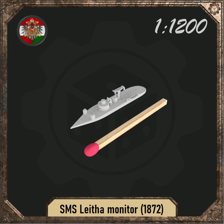 1/1200 SMS Leitha (in 1872)