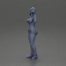 woman enjoying a drink, stylish and confident pose - Only-Games