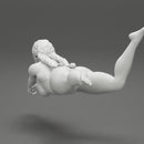 Beach Volleyball Girl in Bikini Returns a Ball in a Jump - Only-Games