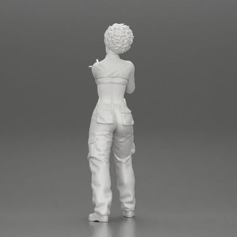 Armed black girl going to shoot a gun in bra - Only-Games