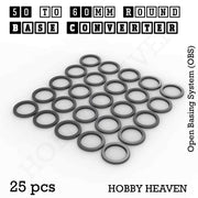 Round Bases Size Converters Round to Round 3d Print Full Range - Only-Games