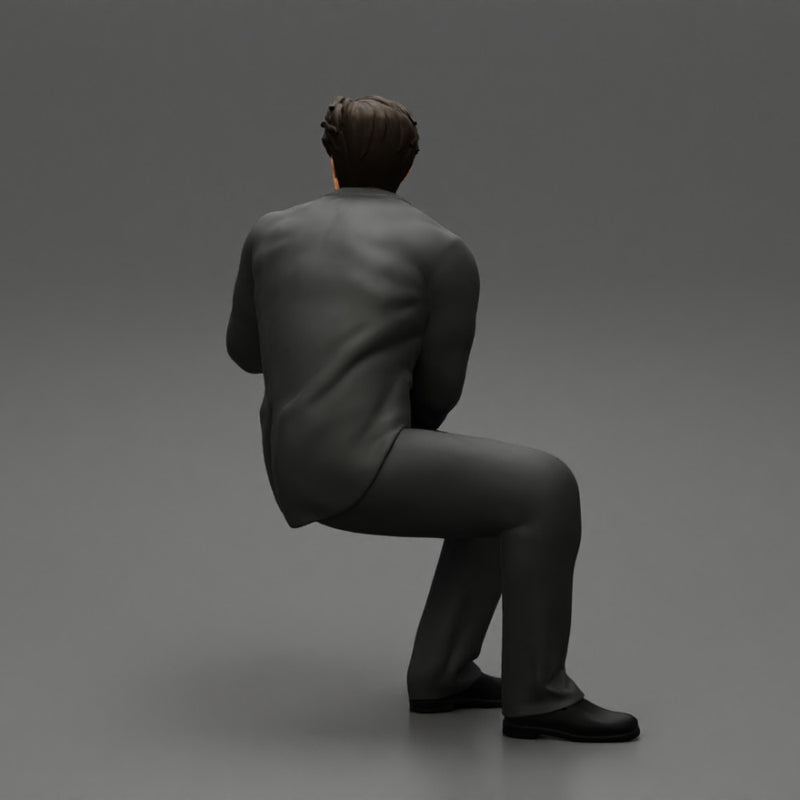 businessman sitting and holding briefcase of money - Only-Games