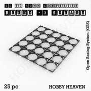 Round to Square Bases Shape and Size Converters 3d Print Full Range - Only-Games
