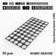 Round to Square Bases Shape and Size Converters 3d Print Full Range - Only-Games