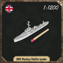 1/1200 HMS Mackay flotilla leader - Only-Games