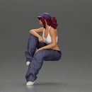 lowrider girl in cap While Resting One Arm on Her Knee Seated - Only-Games