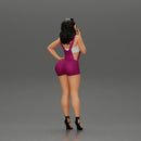 sexy girl in mini overalls posing smoking cigarette on the beach - Only-Games