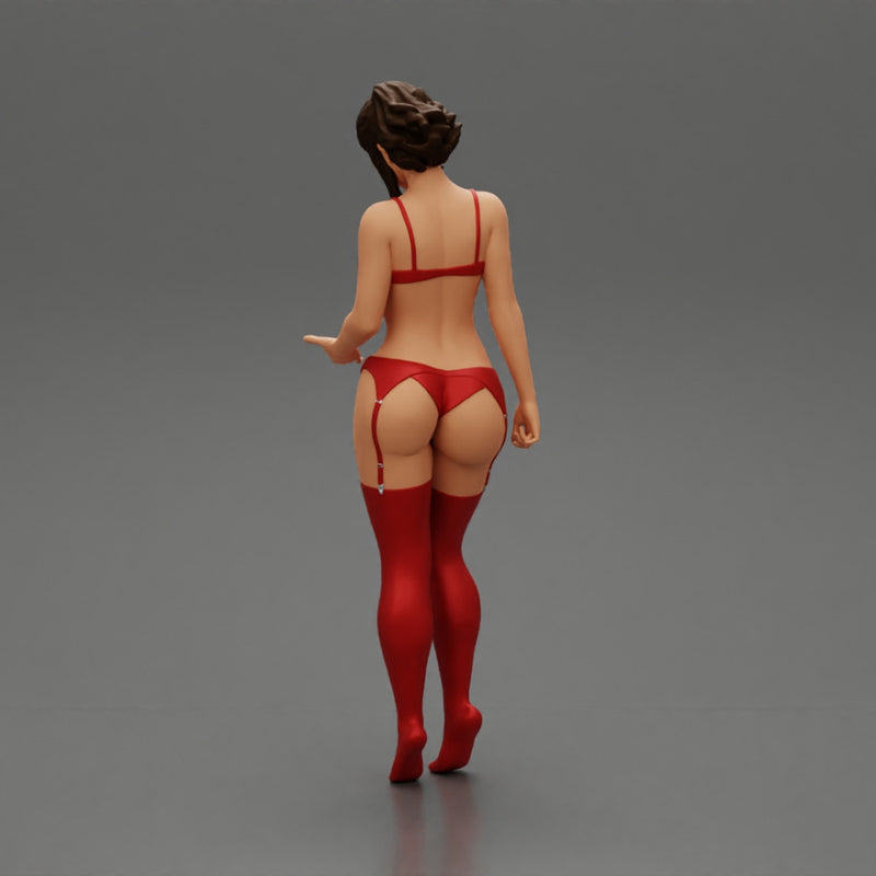 Sexy Girl standing in lingerie bikini - Only-Games