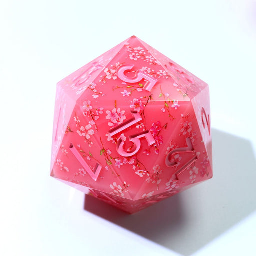 Candied Blossom | 50mm D20 | Oversized Art Core Dice - Only-Games
